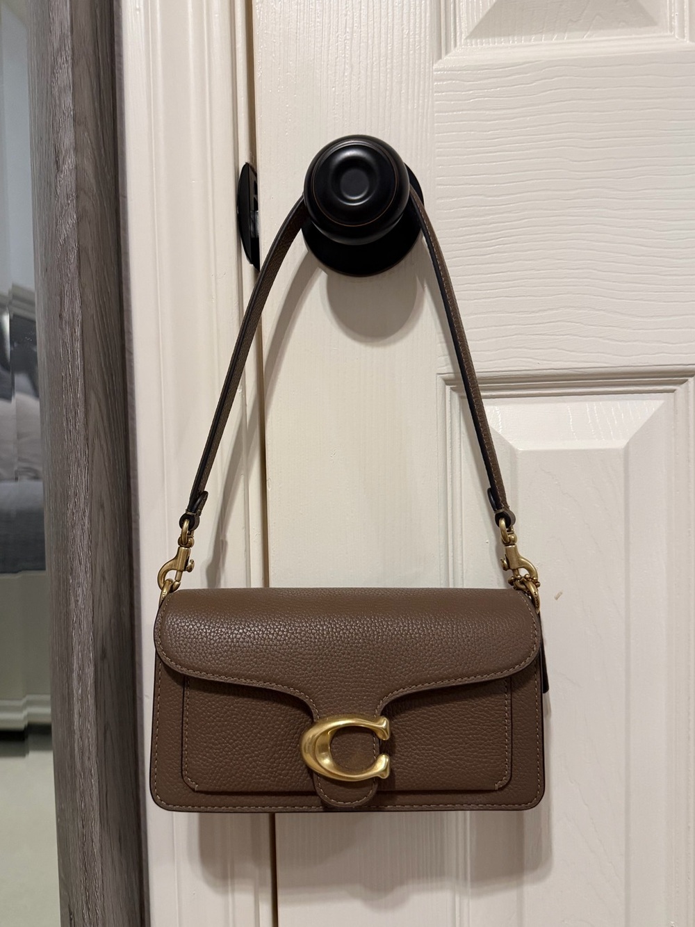 coach tabby 20 dark stone